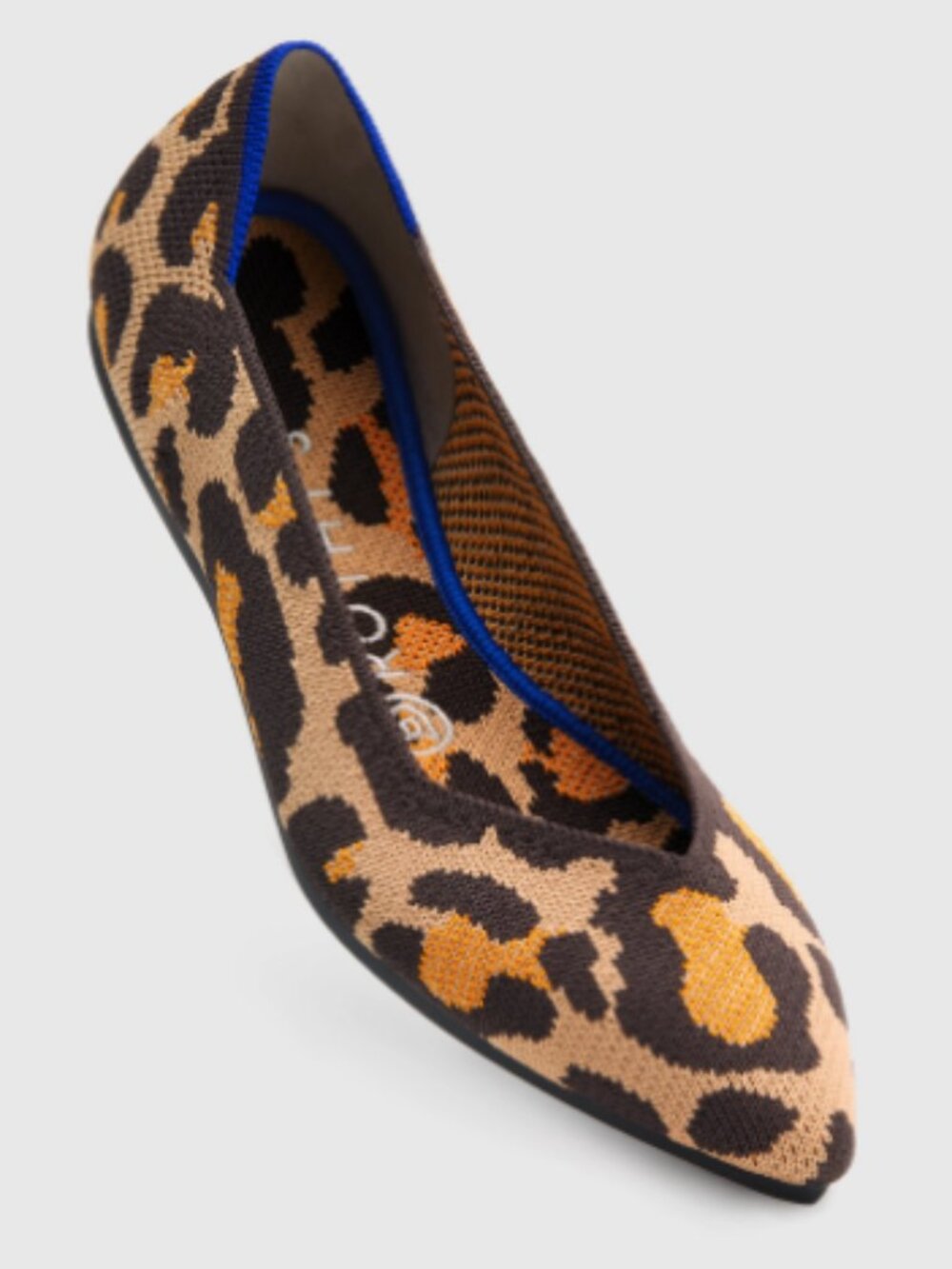 Rothy’s The Point Leopard Print Flats Women’s Size 8